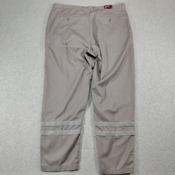 Red Wing FR Pants Mens 42x30 Gray Reflective Bands Tencel Aramid NFPA 2112 HR2 - Picture 2 of 11